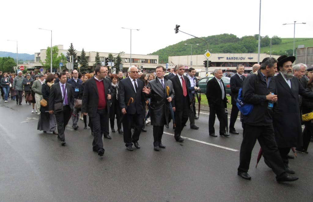 Local politicians participating in teh Solidarity March