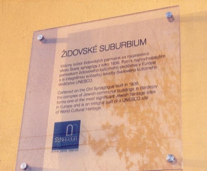 Plaque on the Mikvah Exterior Wall
