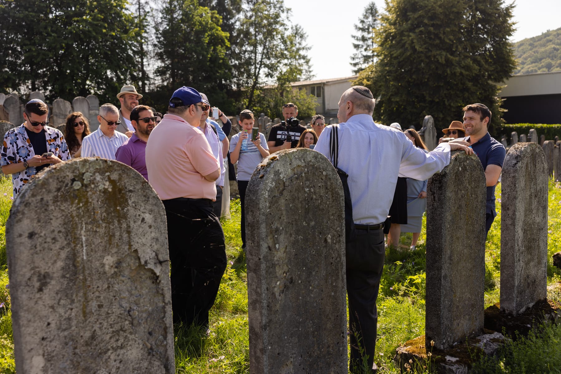 The Jewish Bardejov walking tour began in the Jewish Cemetery.
