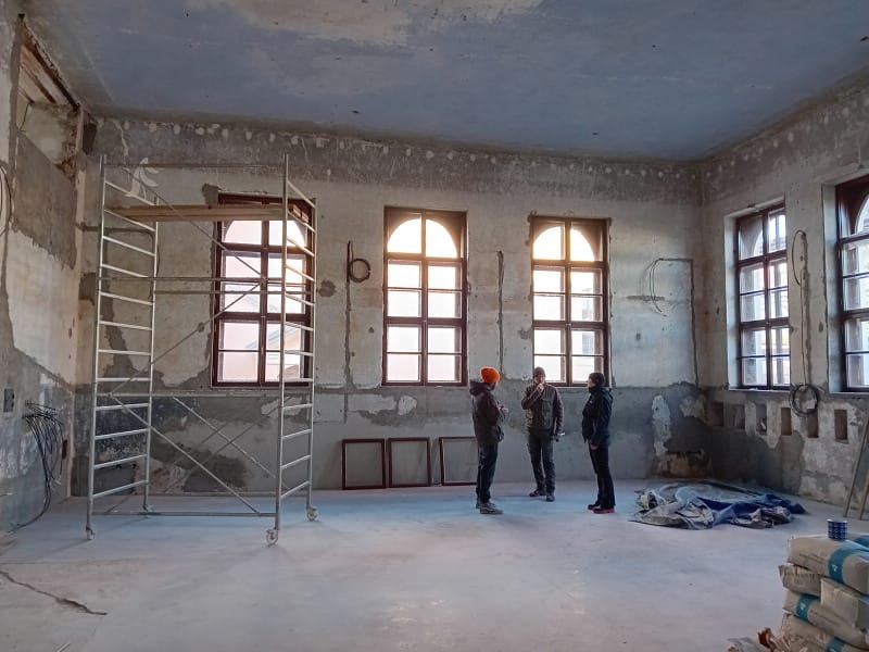Beith Hamidrash Interior Construction Process, November 2023