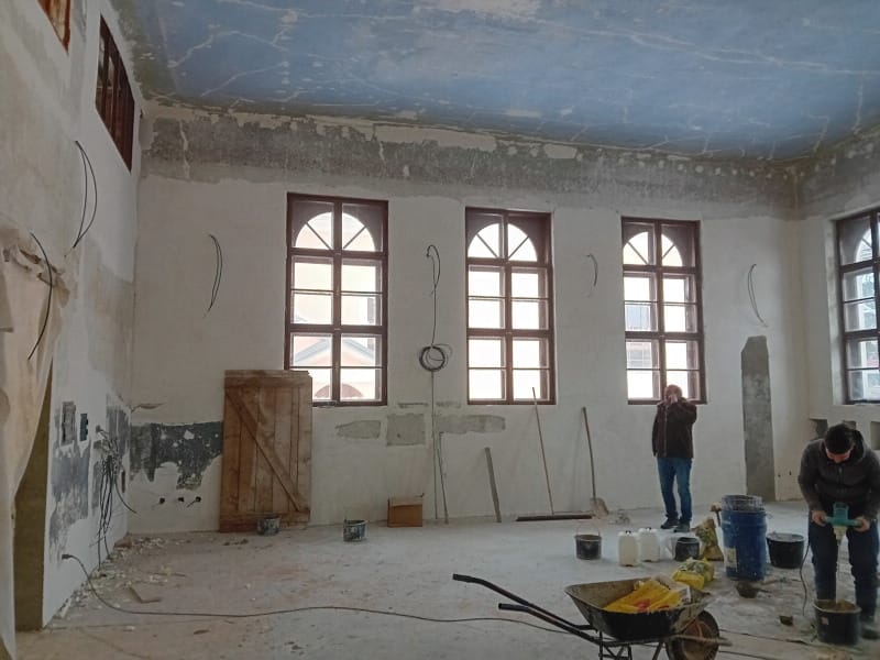 Beith Hamidrash Interior Construction Process, December 2023